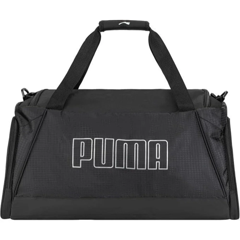 PUMA Evercat Accelerator Duffel Bag – New Silver/Black | Gym Travel Duffle (OS)